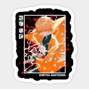 Zenitsu Agatsuma - Demon Slayer Sticker